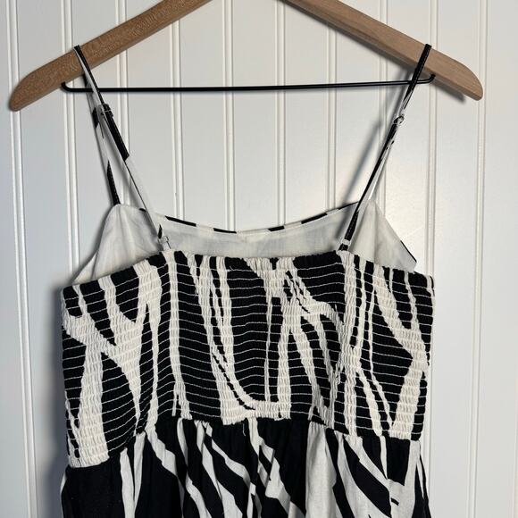 Rachel Zoe Geometric MIDI Dress Black & White Women’s Size Medium - Picture 8 of 12